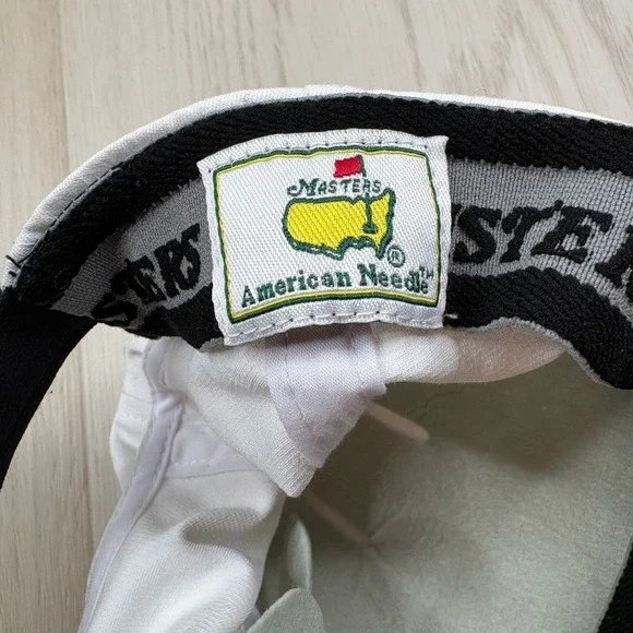 Masters American Needle Mens White Stretch Adjustable Golf Performance Hat Cap - Picture 10 of 11